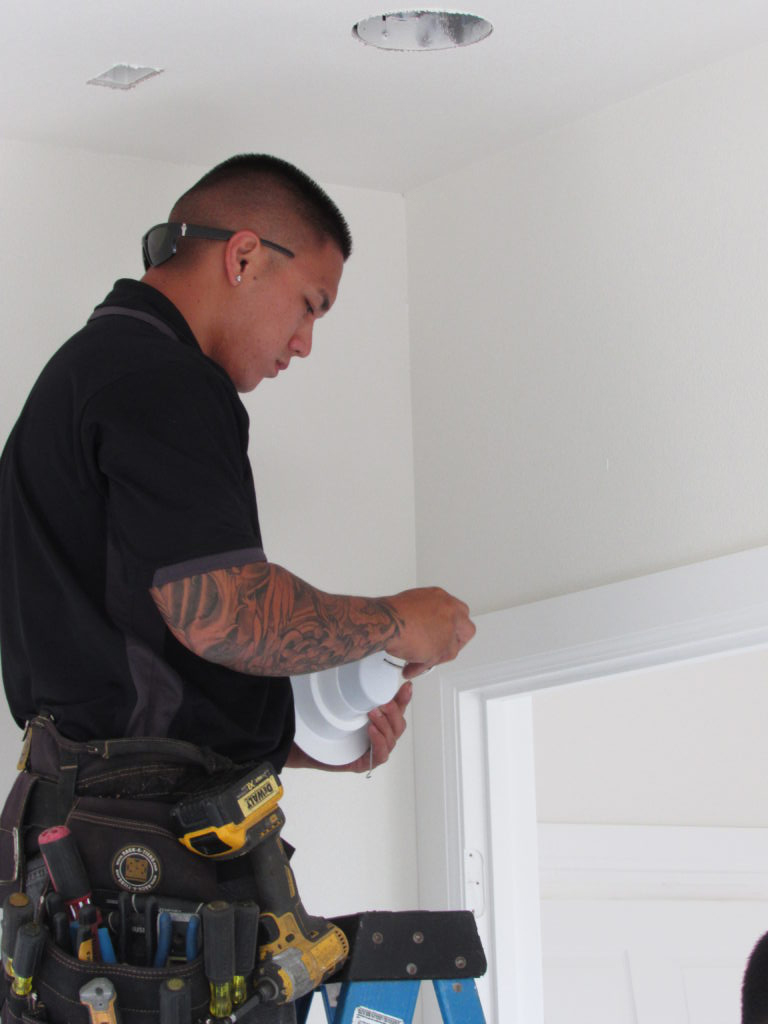 Ceiling fan installation in Hilo, Hawaii